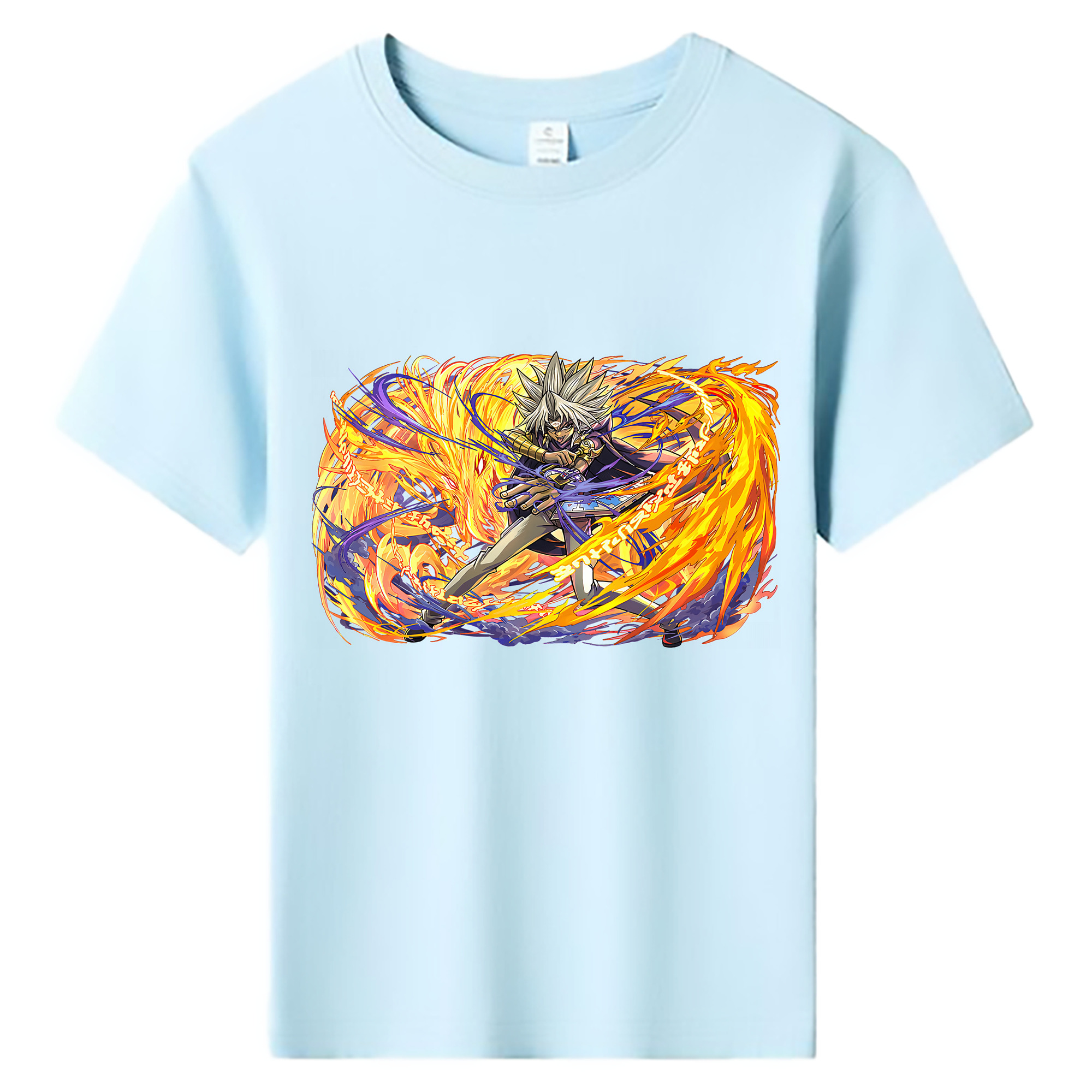（画像用） 遊☆戯☆王 Yu-Gi-Oh! 綿100％キッズTシャツ（フロントプリント）